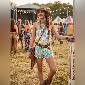 Billabong flower days! Spring ready , summer beach bohemian chic  size Med NWT